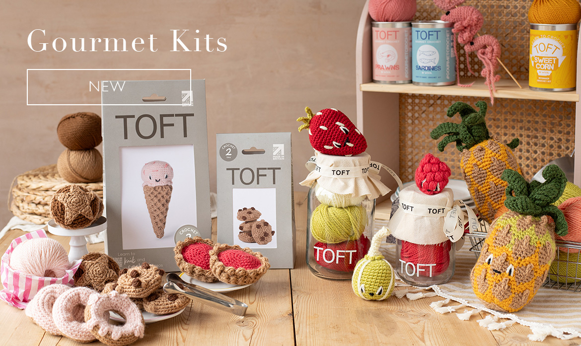 Gourmet crochet kits toft patterns